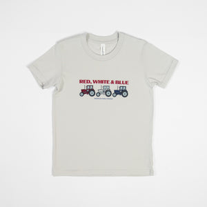 Red, White, Blue Tractors Toddler & Youth Tee