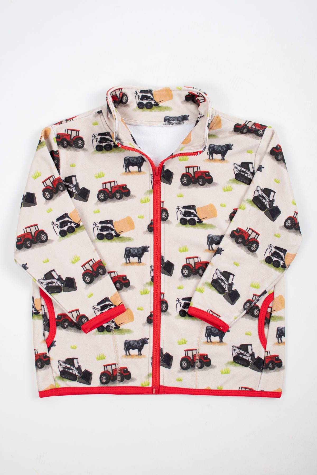 Red Tractor Farm Toddler/Youth Zip-Up Jacket