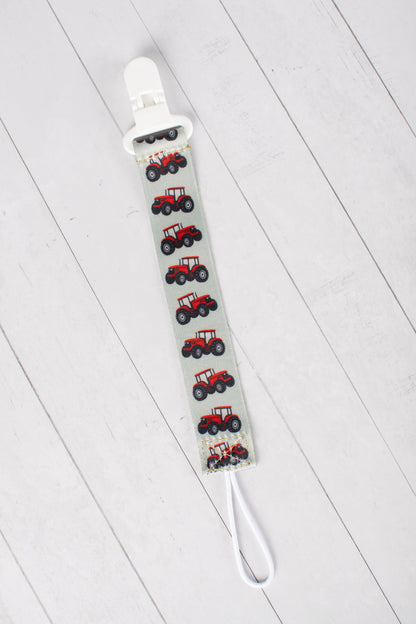Red Tractor Paci Clip
