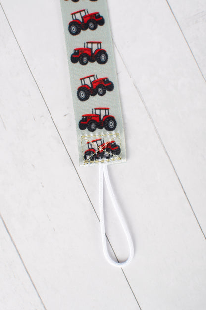 Red Tractor Paci Clip