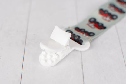 Red Tractor Paci Clip