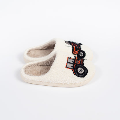 Red Tractor Slippers - Adult