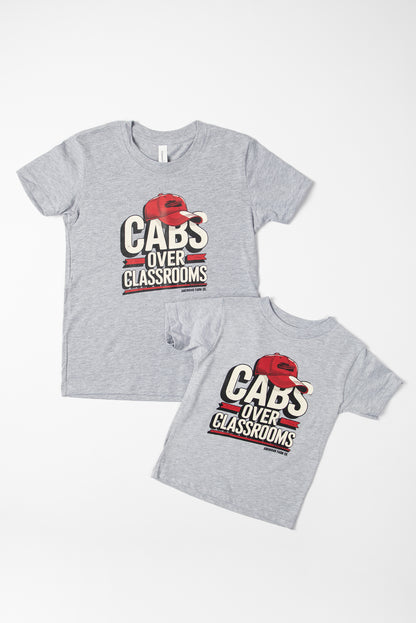 Red 'Cabs over Classrooms' Toddler/Youth Tee