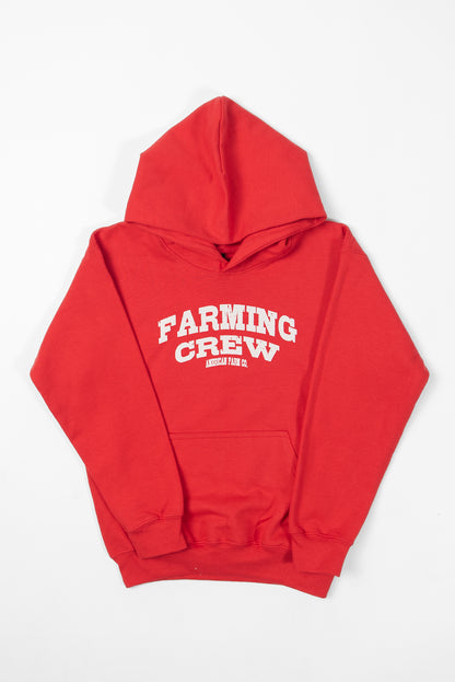Red 'Farming Crew' Toddler/Youth Hoodie