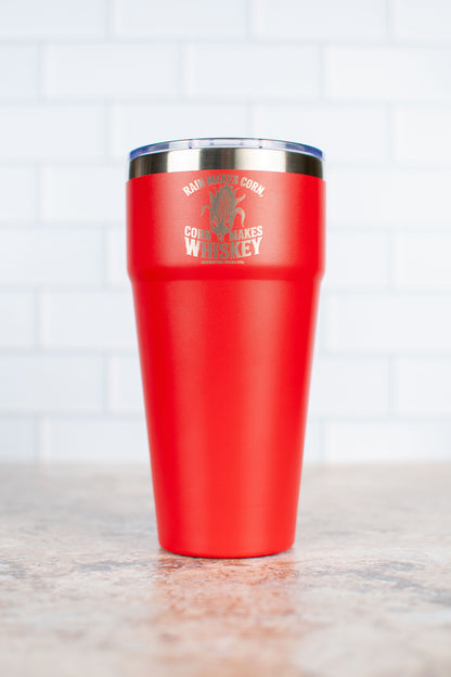 Red 'Rain Makes Corn, Corn Makes Whiskey' 30oz Tumbler