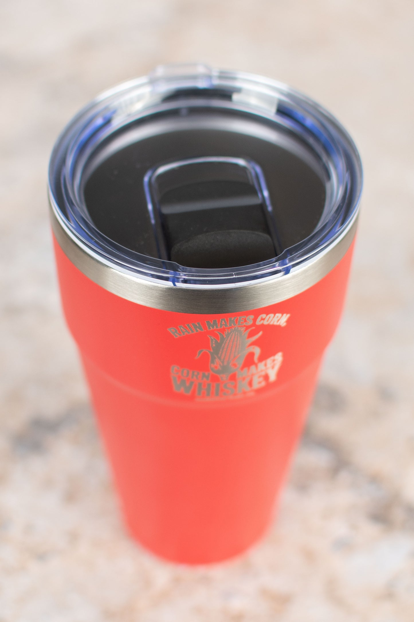 Red 'Rain Makes Corn, Corn Makes Whiskey' 30oz Tumbler