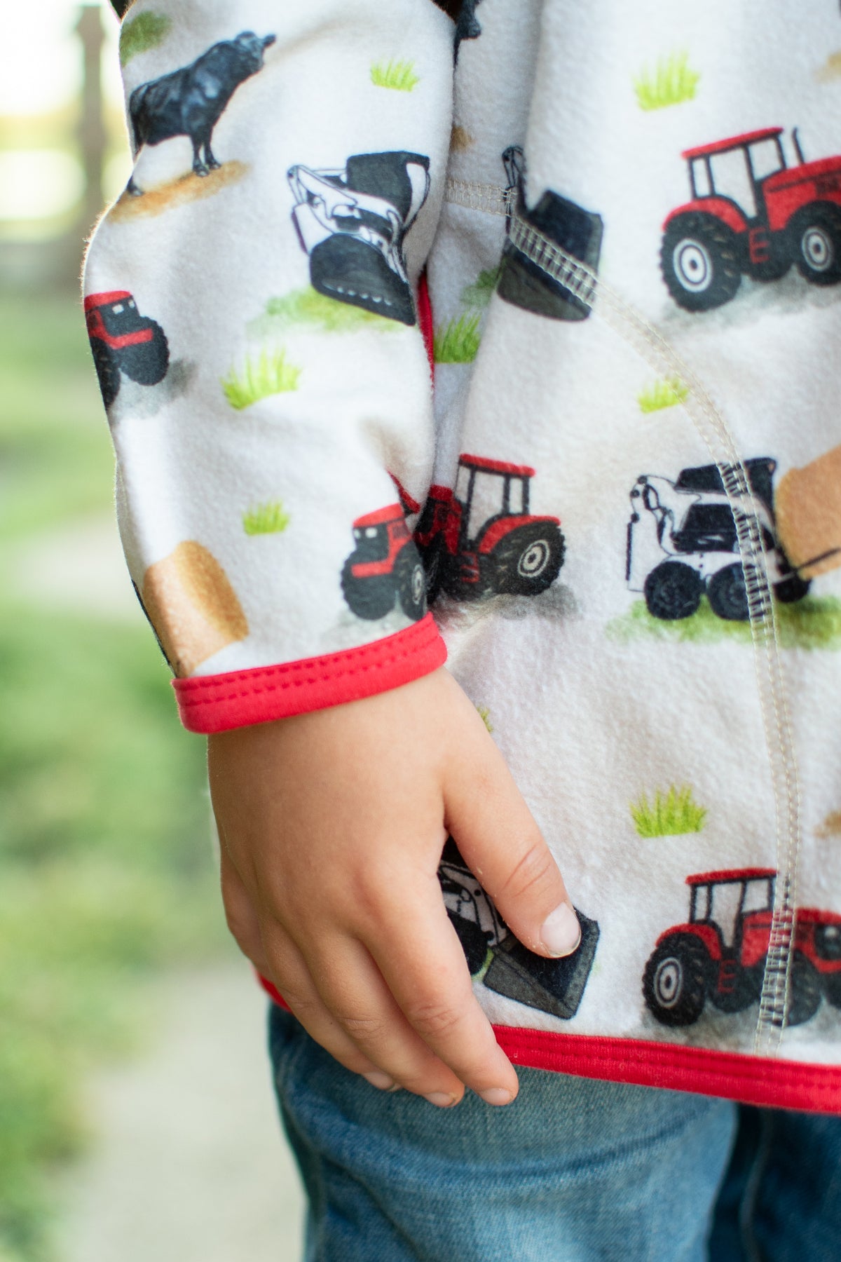 Red Tractor Farm Toddler/Youth Zip-Up Jacket
