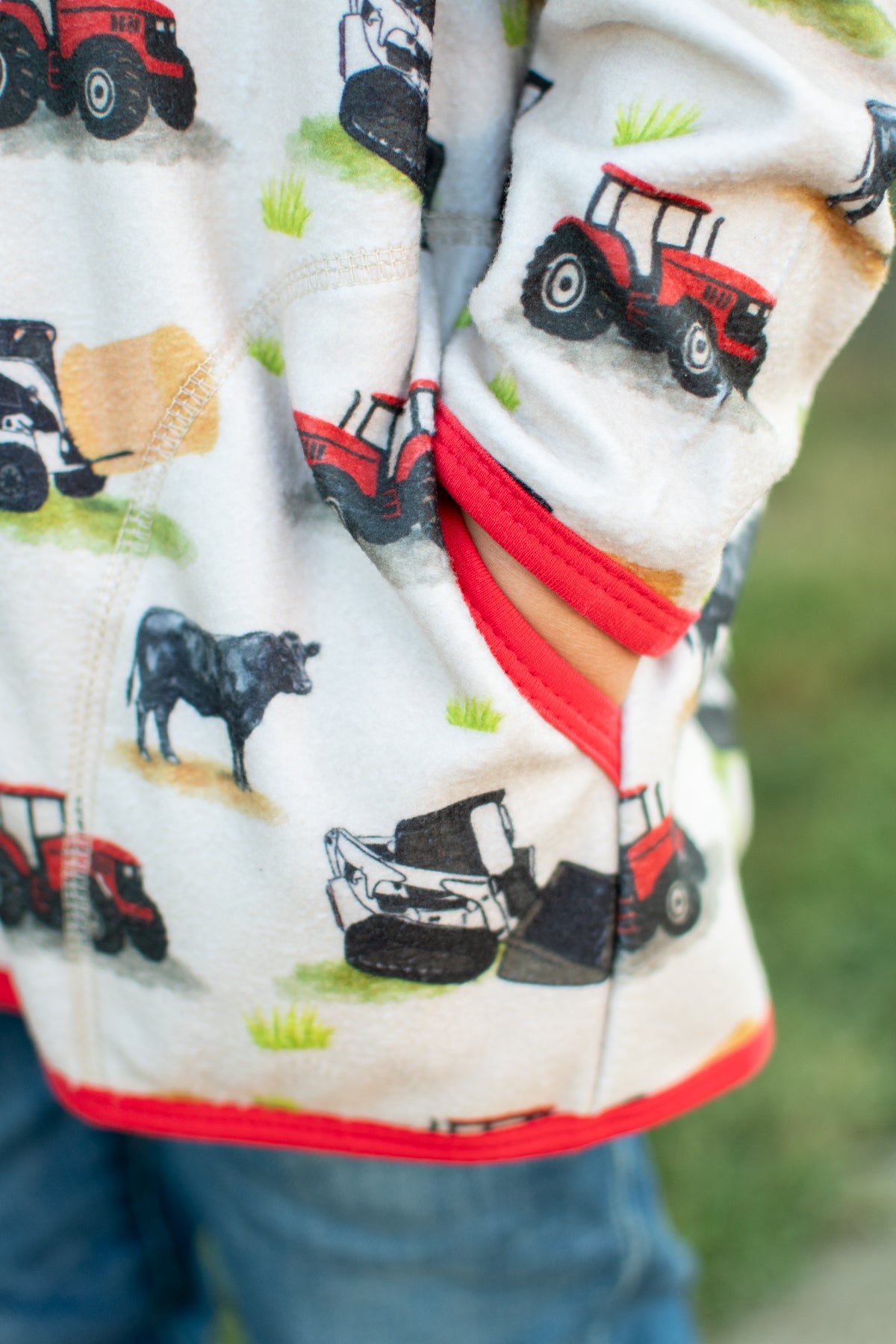 Red Tractor Farm Toddler/Youth Zip-Up Jacket