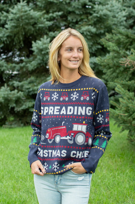 Red Tractor 'Spreading Christmas Cheer' Knit Sweater