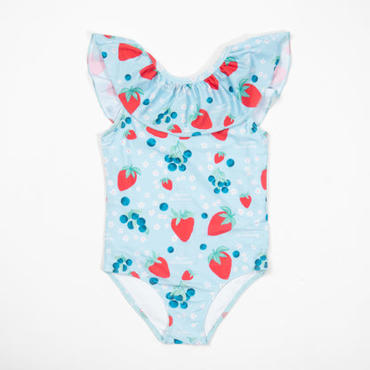Red, White, & Blue Baby Ruffle Swimsuit