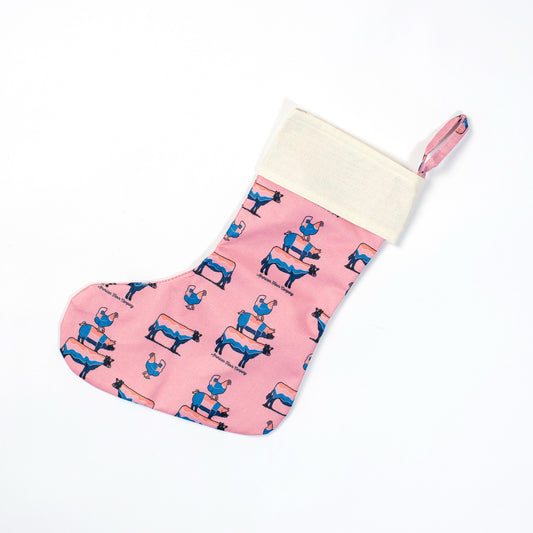 Retro Stacked Animal Christmas Stocking