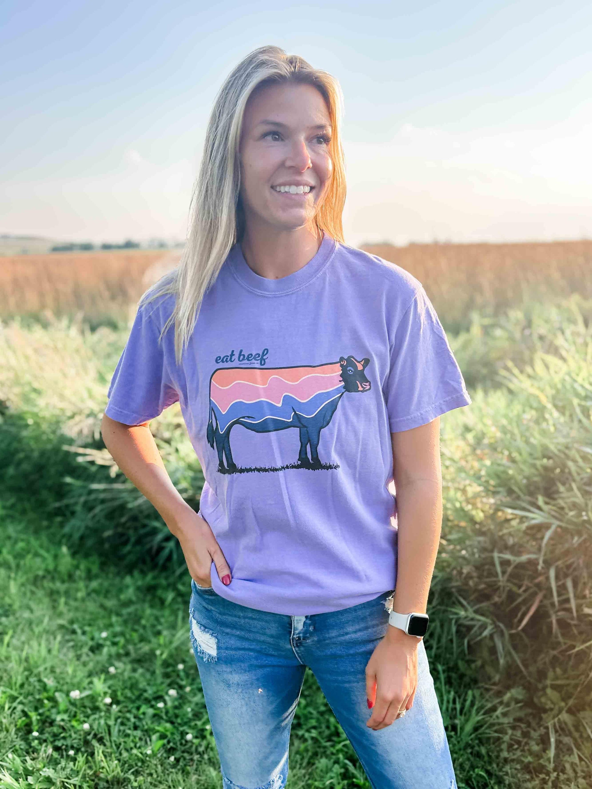 Retro 'Eat Beef' Tee - American Farm Company