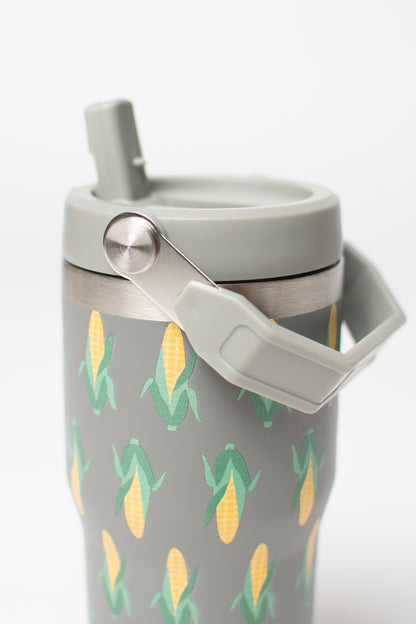 Retro Corn 20oz Kids Bucket Handle Tumbler