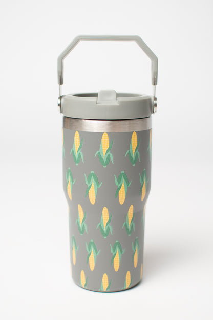 Retro Corn 20oz Kids Bucket Handle Tumbler
