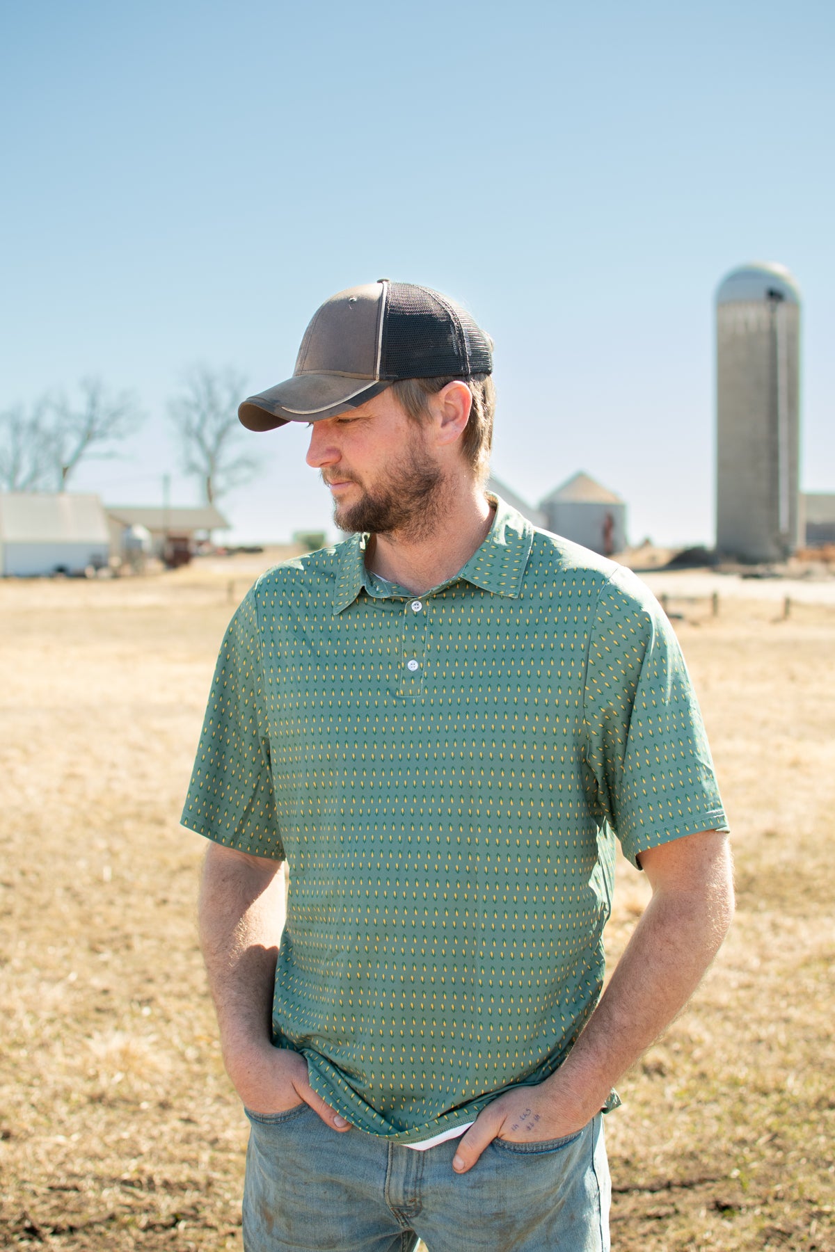 Retro Corn Performance Polo