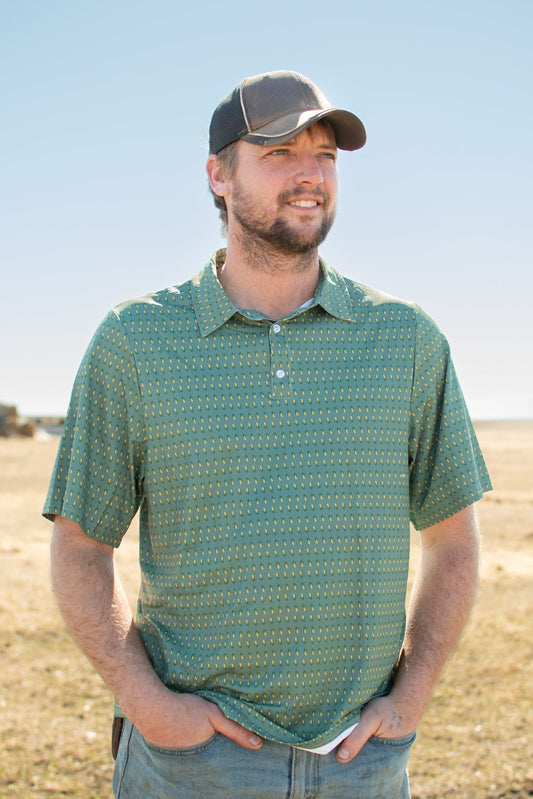 Retro Corn Performance Polo