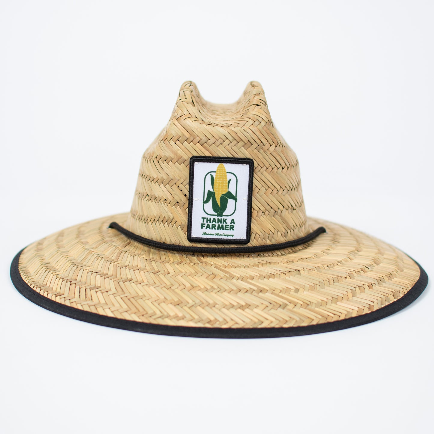Retro Corn 'Thank a Farmer' Adult Straw Hat