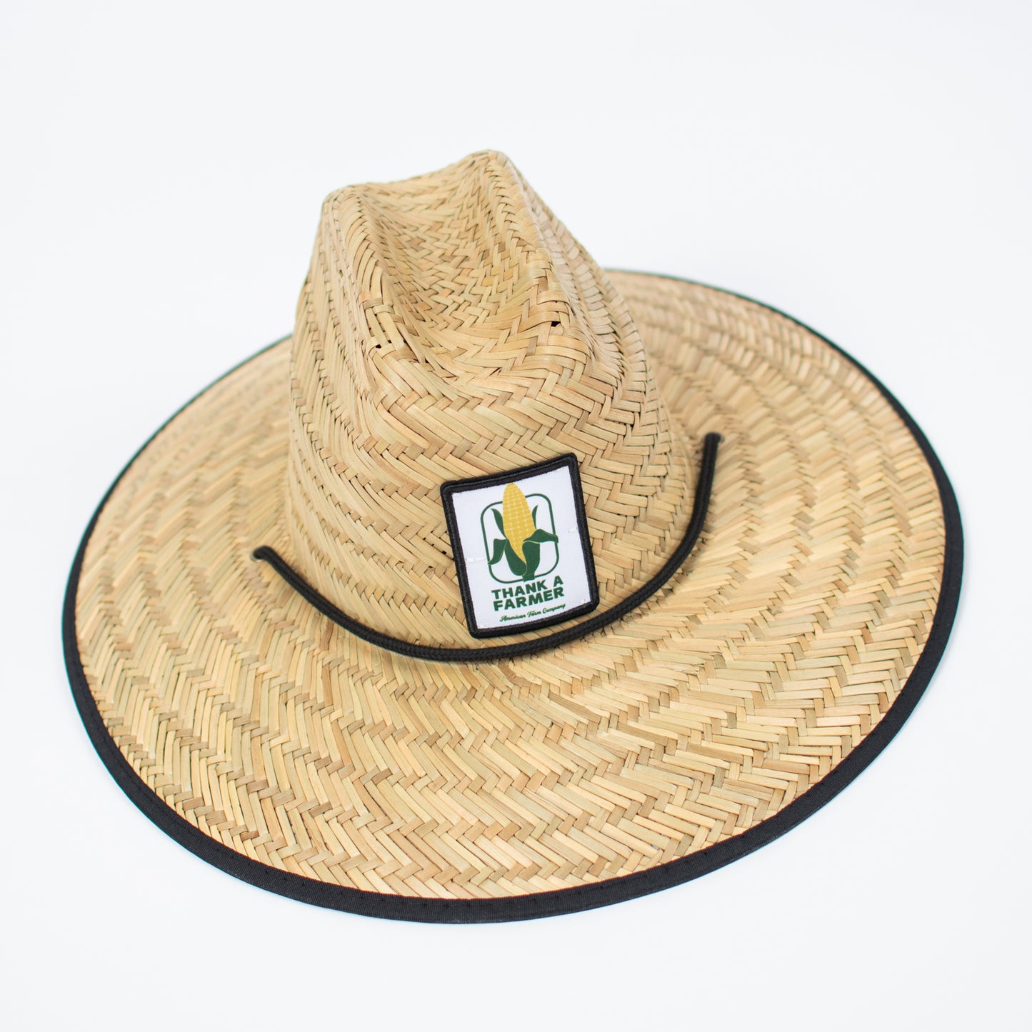 Retro Corn 'Thank a Farmer' Adult Straw Hat