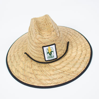 Retro Corn 'Thank a Farmer' Adult Straw Hat