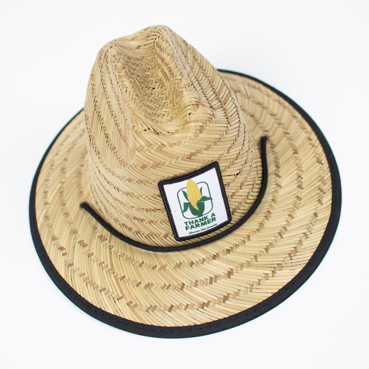 Retro Corn 'Thank a Farmer' Kids Straw Hat