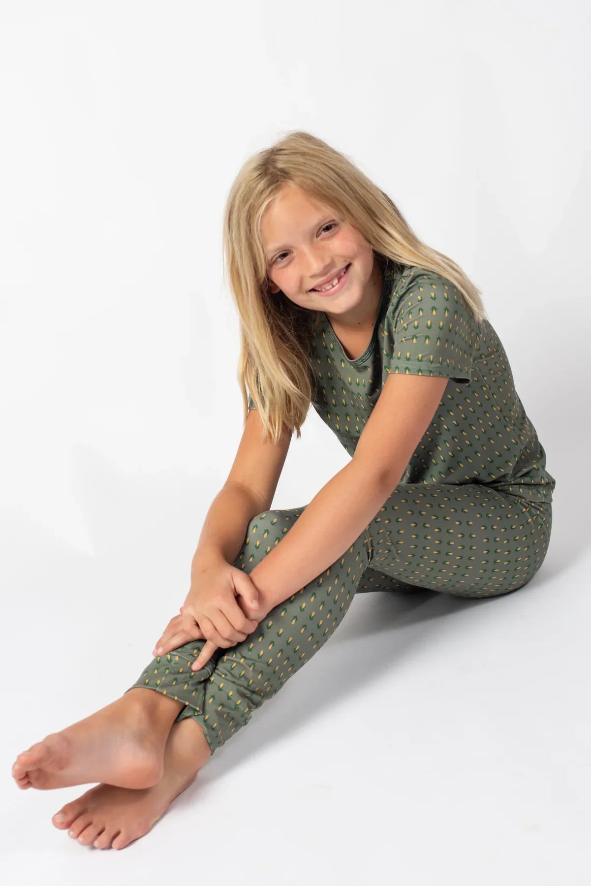 Retro Corn Toddler/Youth Bamboo Pajama Set