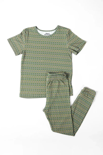 Retro Corn Toddler/Youth Bamboo Pajama Set