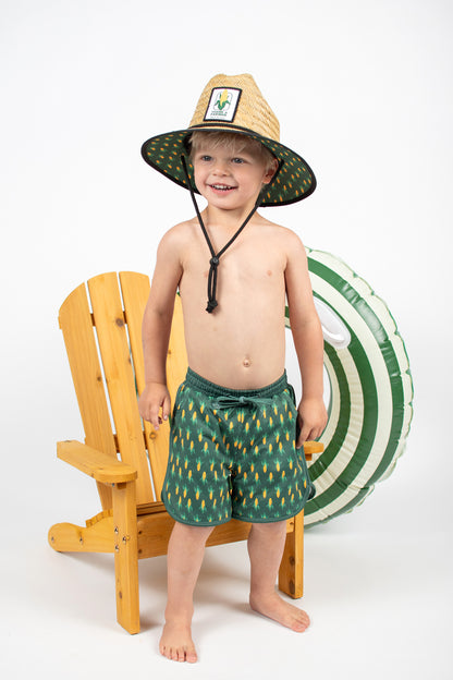 Retro Corn Toddler/Youth Swim Trunk