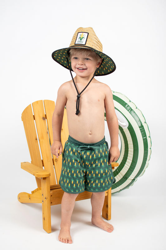 Retro Corn Toddler/Youth Swim Trunk