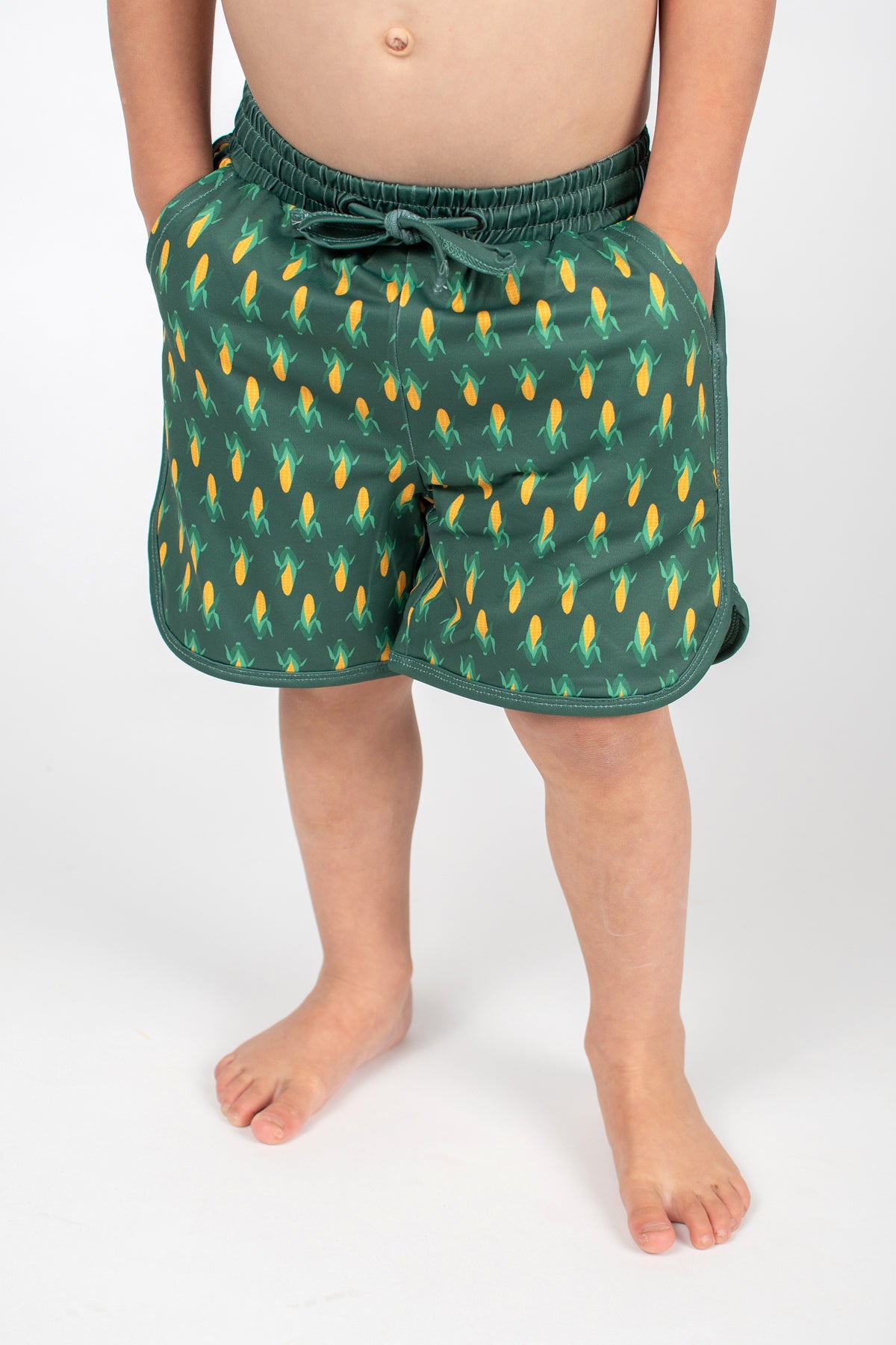 Retro Corn Toddler/Youth Swim Trunk