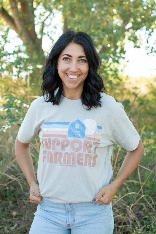 Retro 'Support Farmers’ Tee