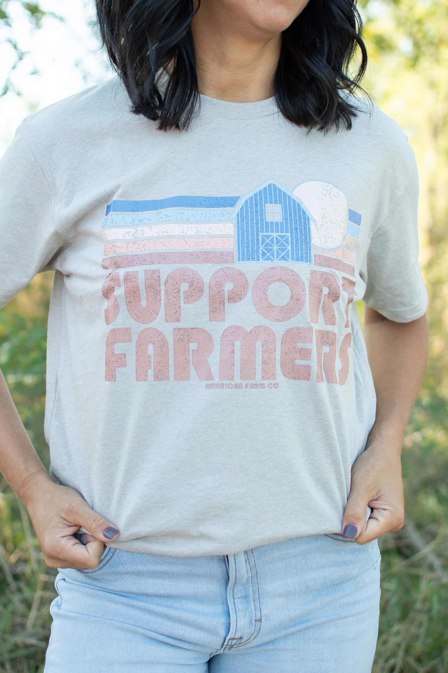 Retro 'Support Farmers’ Tee