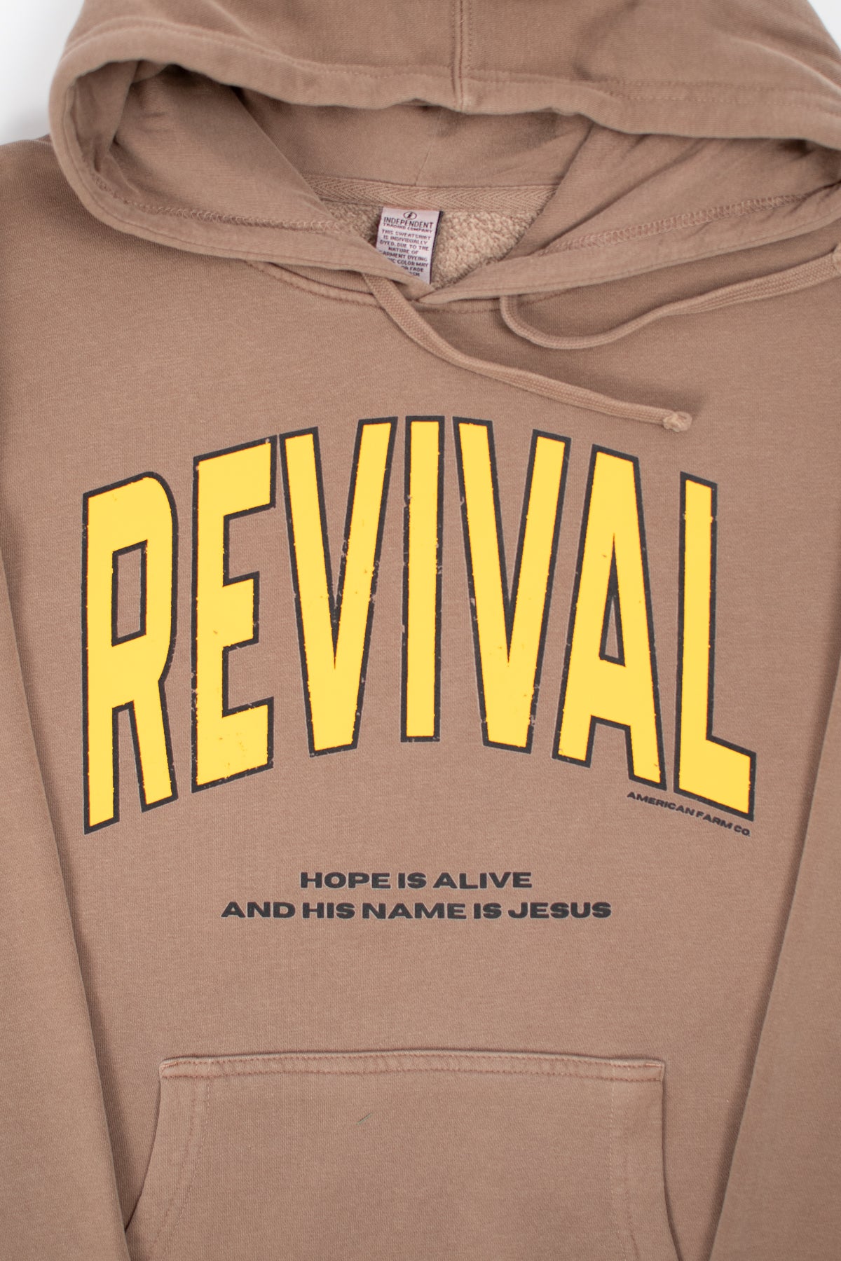 'Revival - Hope is Alive' Brown Hoodie