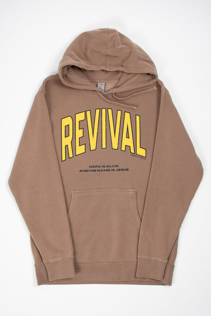 'Revival - Hope is Alive' Brown Hoodie