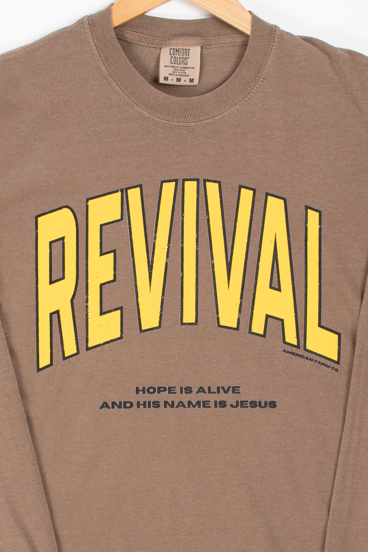 'Revival - Hope is Alive' Brown Long Sleeve
