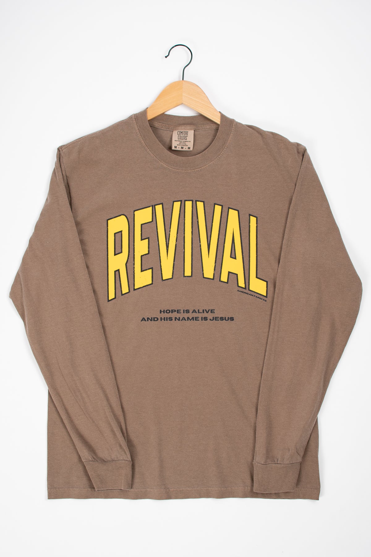 'Revival - Hope is Alive' Brown Long Sleeve