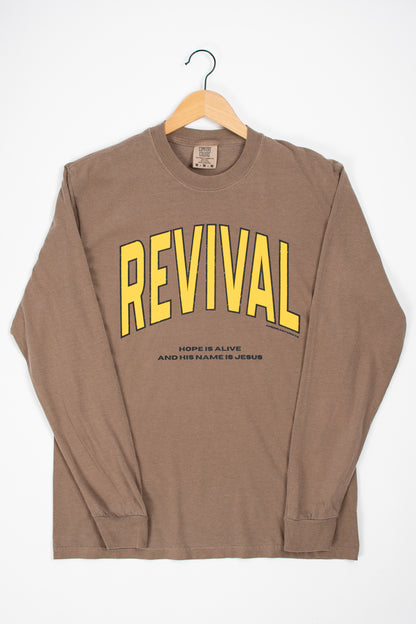 'Revival - Hope is Alive' Brown Long Sleeve