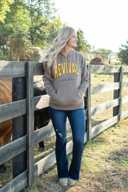 'Revival - Hope is Alive' Brown Hoodie