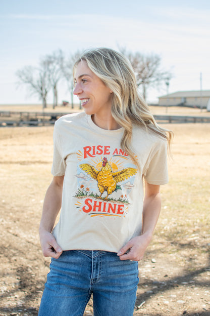 'Rise and Shine' Rooster Tee
