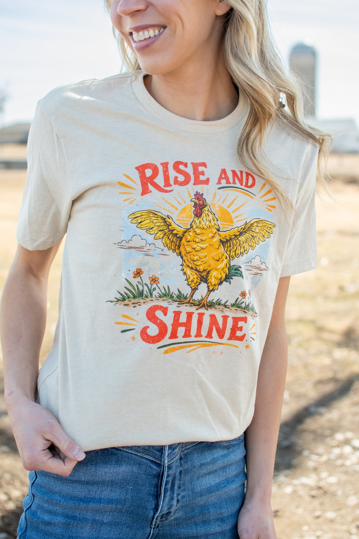 'Rise and Shine' Rooster Tee