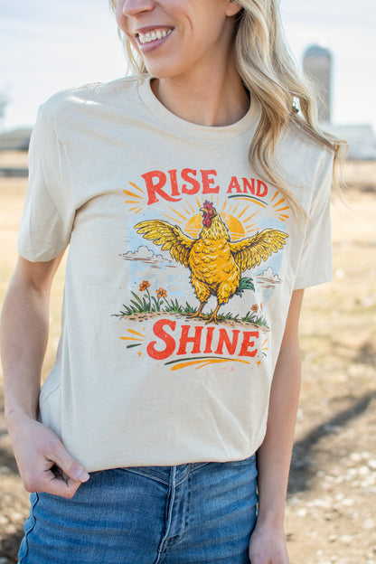 'Rise and Shine' Rooster Tee