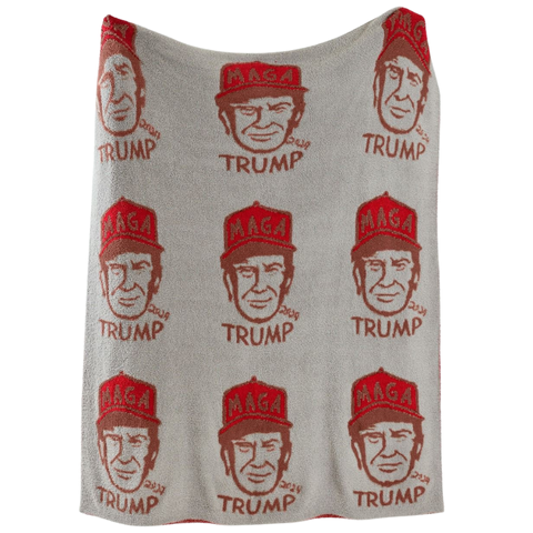 Limited Edition: TRUMP 'MAGA' Luxe Throw Blanket (Backorder 2/15)