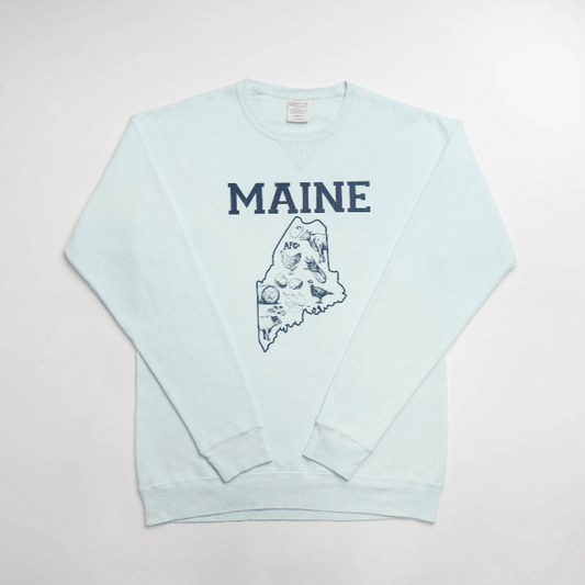 State Agriculture Light Blue Crewneck (Maine) - American Farm Company