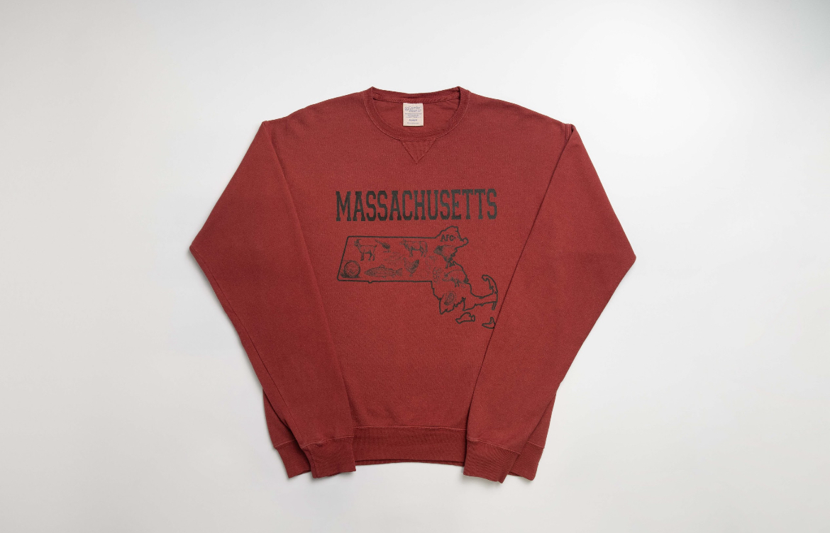 State Agriculture Red Crewneck (Massachusetts)