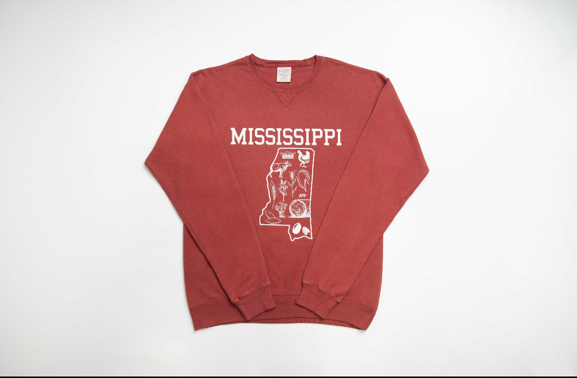 State Agriculture Red Crewneck (Mississippi)