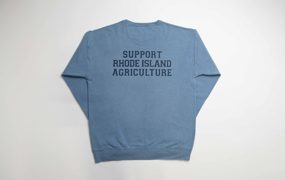 Rhode Island - State Agriculture Blue Crewneck - American Farm Company