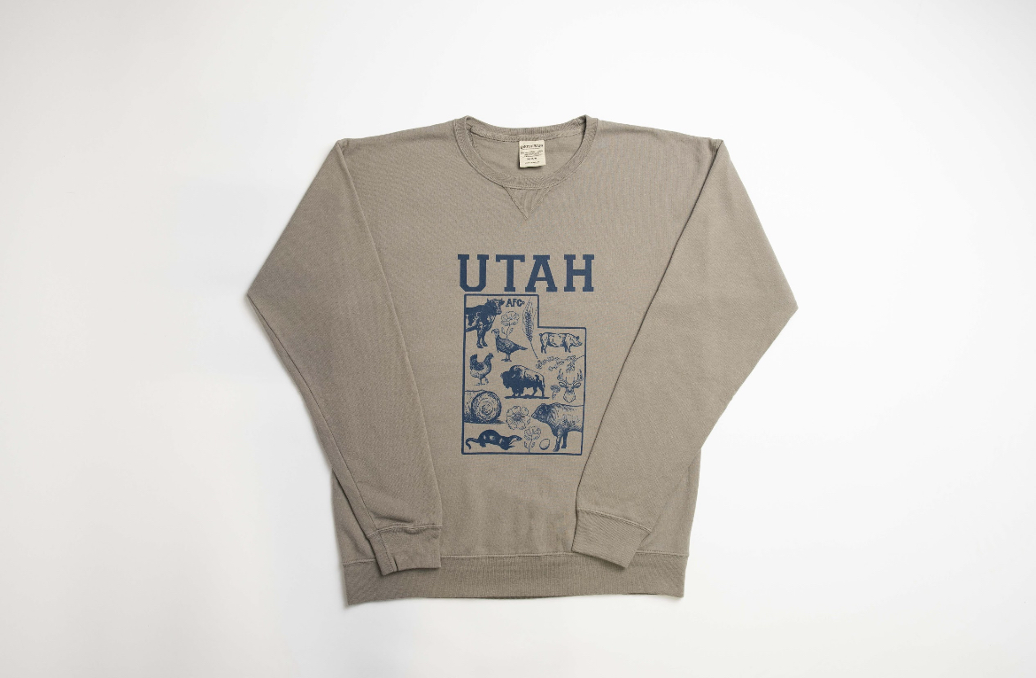 State Agriculture Grey Crewneck (Utah)