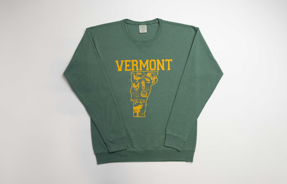 State Agriculture Green Crewneck (Vermont)