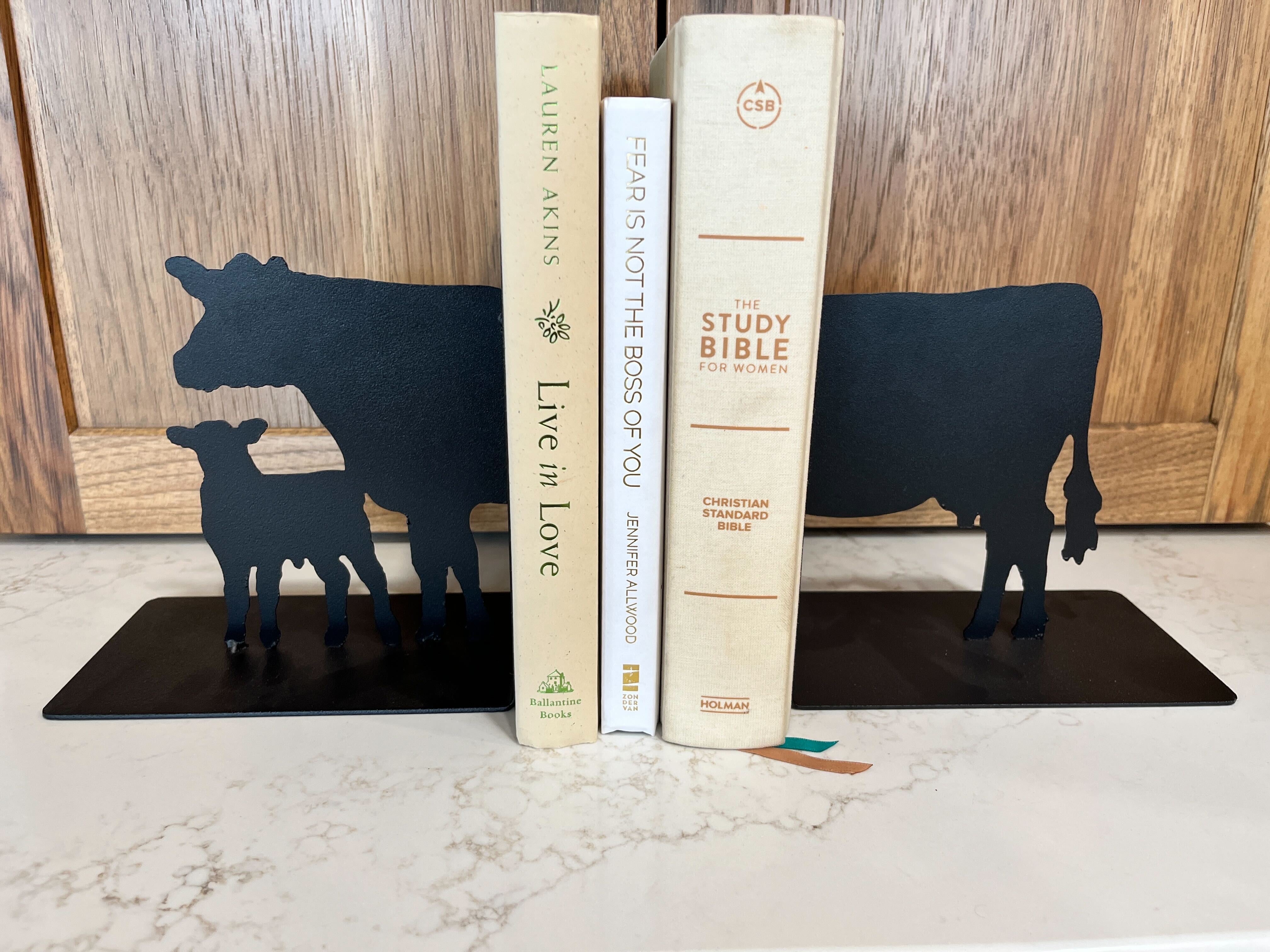 PREORDER - Steel Cow Book Ends