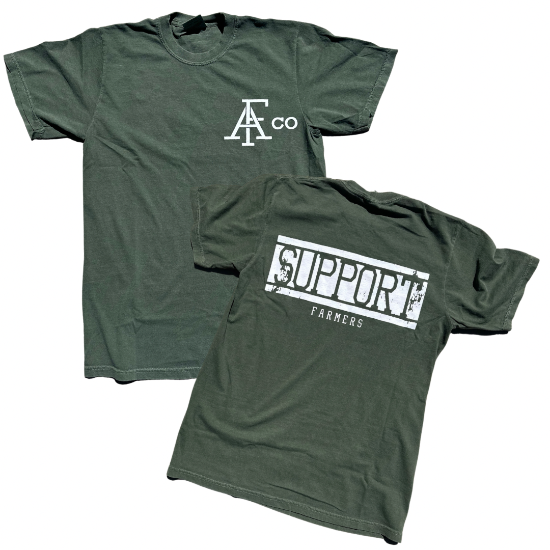 AFC Washed Olive Support Farmers Tee