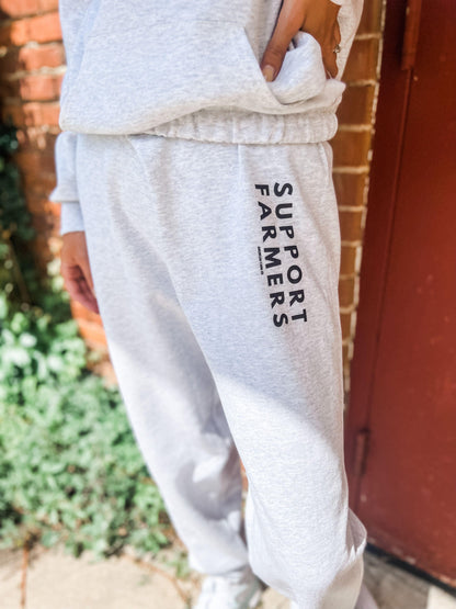 ‘Support Farmers' Sweatpants - Ash Grey